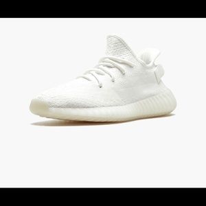 Triple White Yeezy Boosts